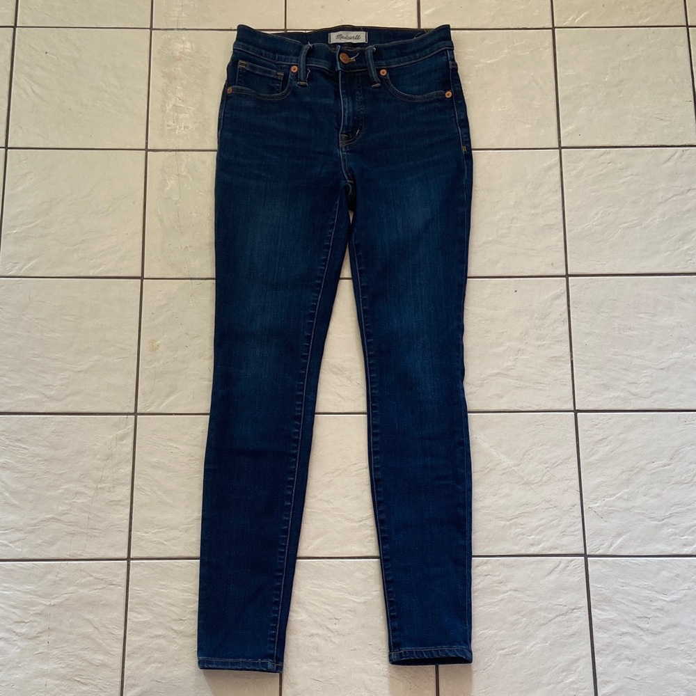 Madewell 9” High Rise Skinny Dark Blue Women's 25 Jeans
